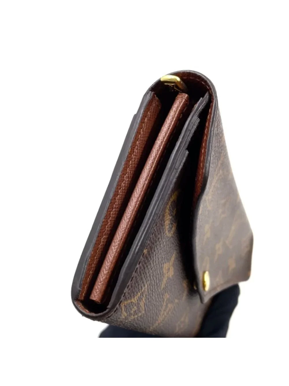 Louis Vuitton Portefeuille Sarah Monogram Leather with Initials Brown Bifold